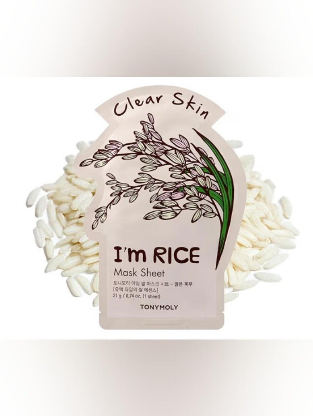 TONYMOLY I'm Rice Clear Skin Mask Sheet- 1CT
